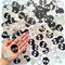 Skull Ring & Heart Confetti for Gothic Bachelorette Party Gothic